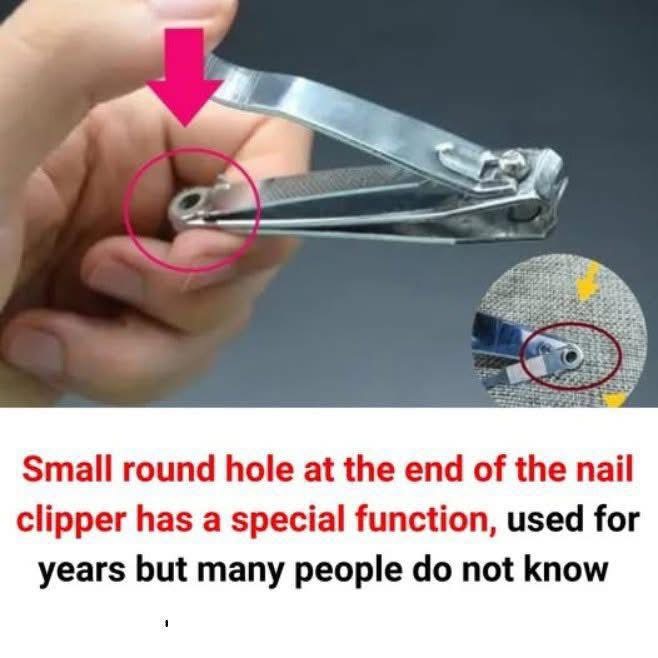 The small round hole on the…